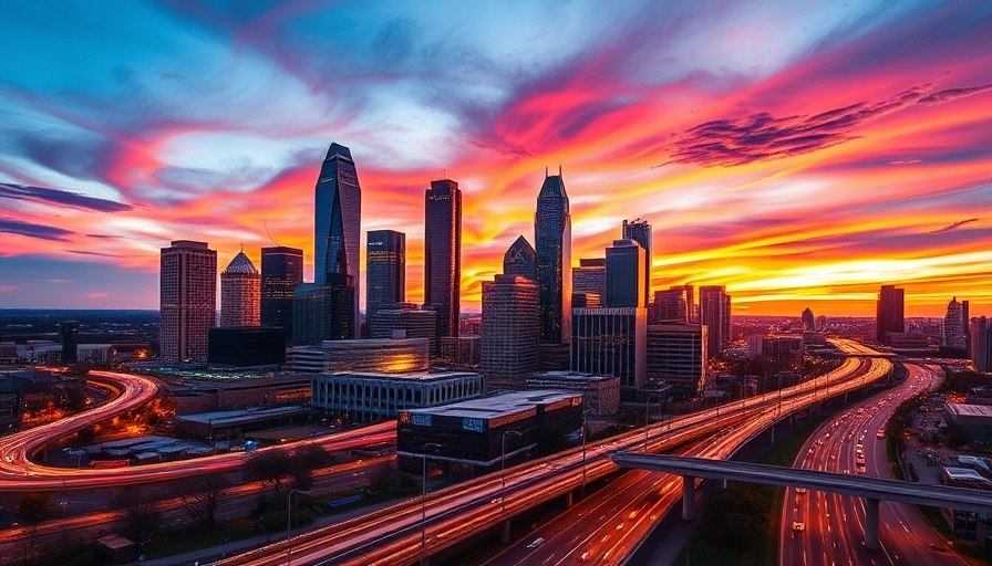 Vibrant Atlanta skyline at dusk highlighting generational shifts in expat communities.