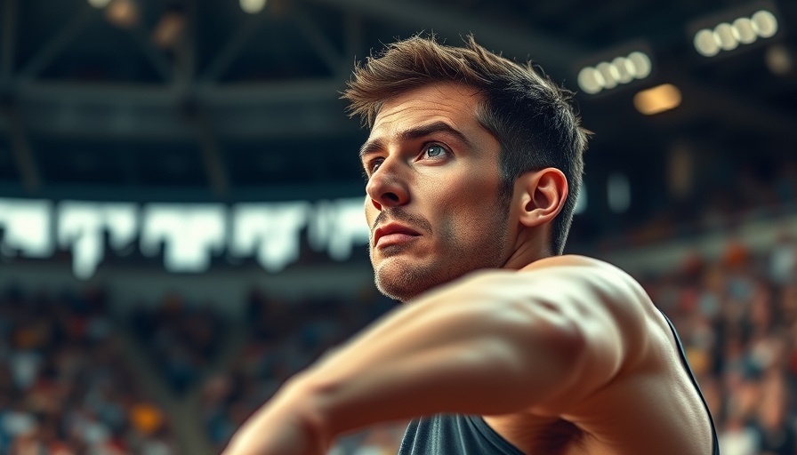 Focused athlete during Ryan Crouser's World Championship journey.