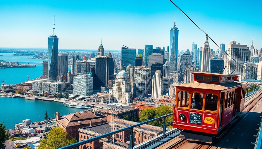 Travel Insurance for Georgia Visa Rules: scenic cityscape with cable cars.