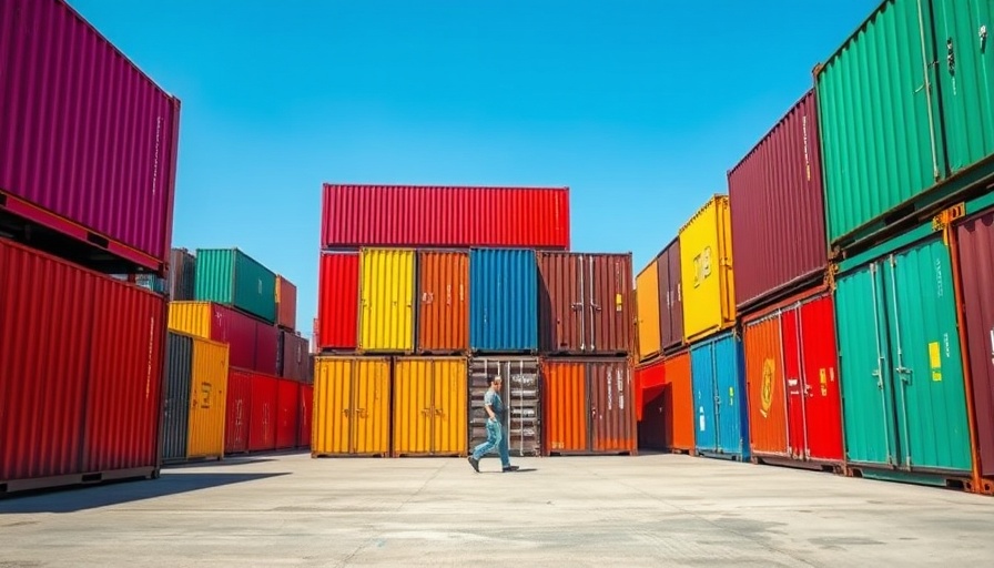 Colorful shipping container market in Doha showcasing Cultural Insights Into Doha Qatar.