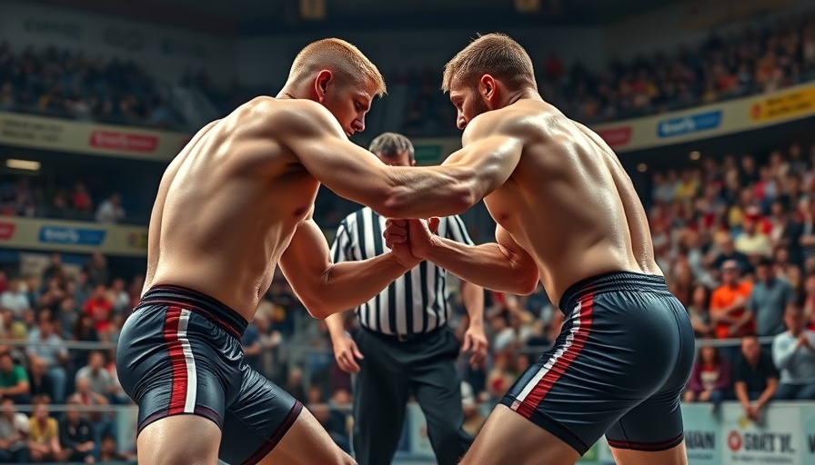 Saeid Esmaeili wrestling momentum in dynamic match