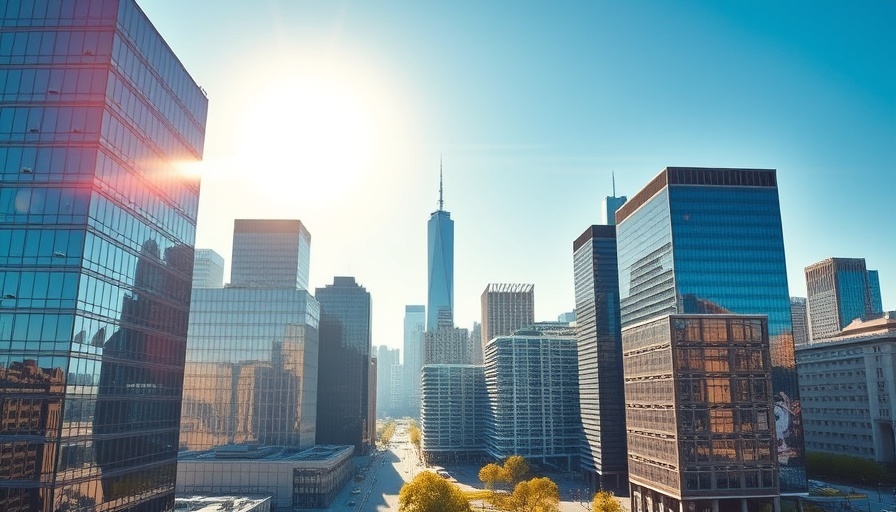 Qatar jobs today concept with a modern office skyline.
