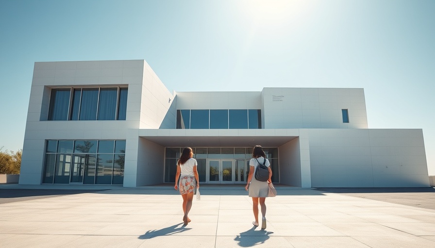 Qatar Through Your Lens Competition: Women walk towards modern architecture