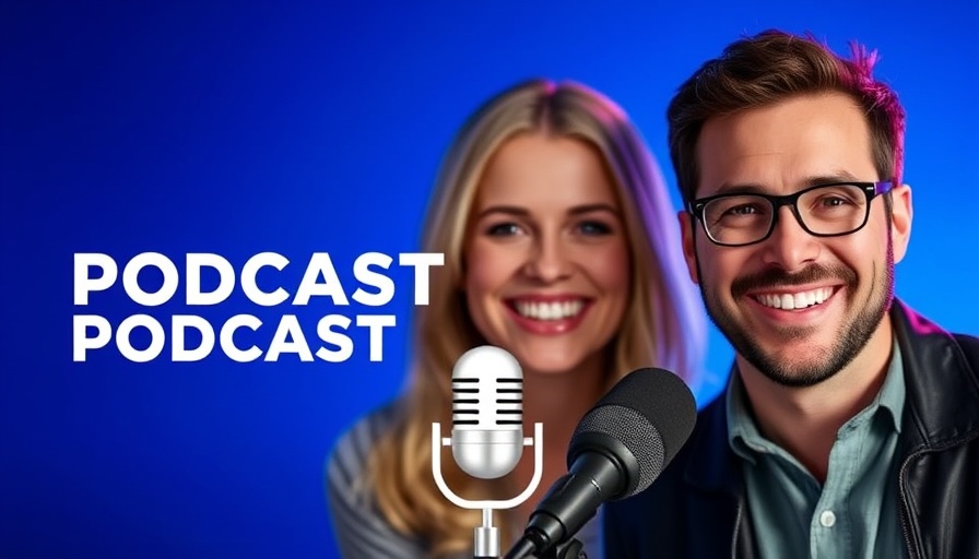 Podcast cover on neurodivergent marriage tools with two hosts