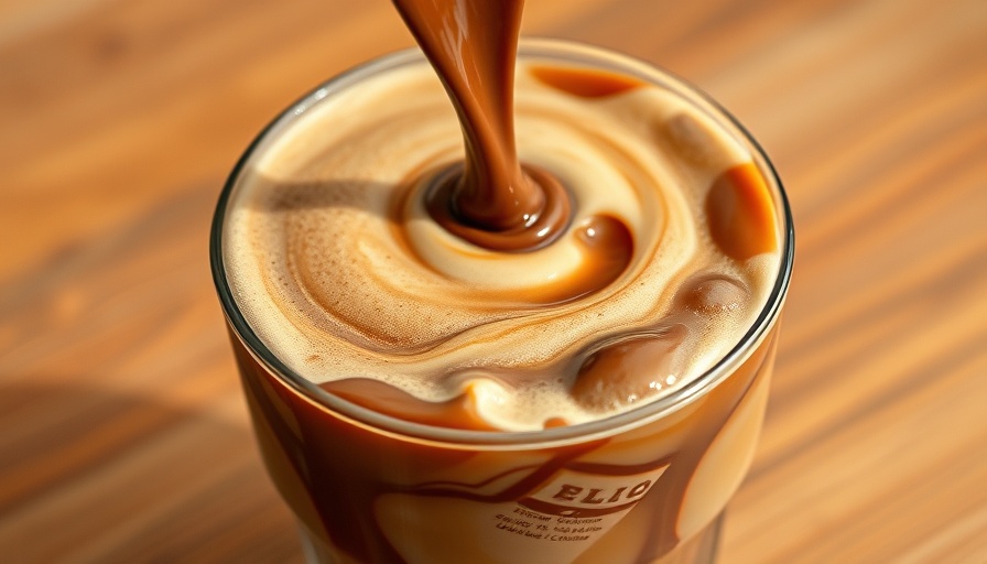 Starbucks Protein Cold Foam Recipe with iced coffee and chocolate foam