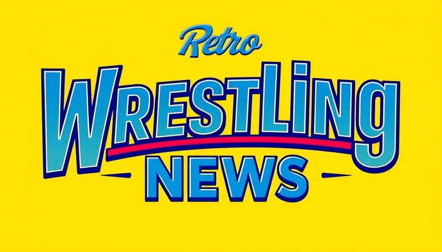 Vintage wrestling news logo on yellow background for AEW ratings crisis.