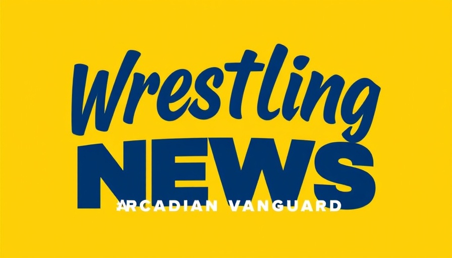 Wrestling News logo with bold yellow background.