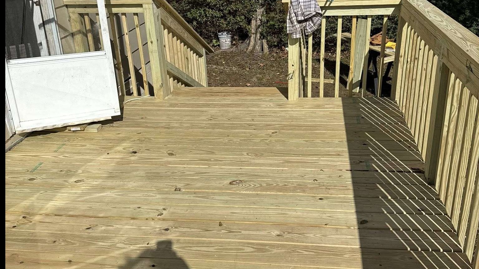 Wood deck