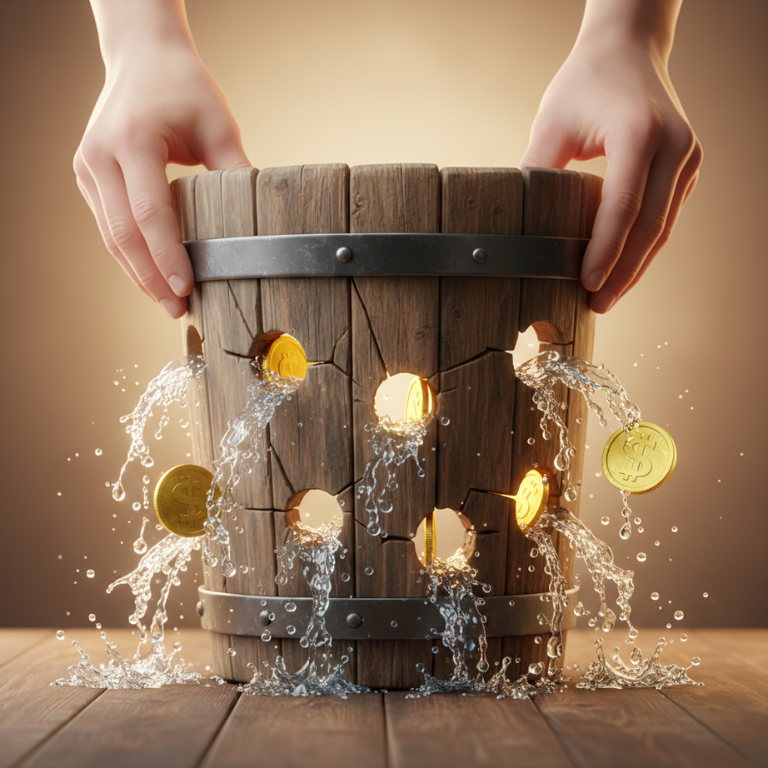 water bucket with holes