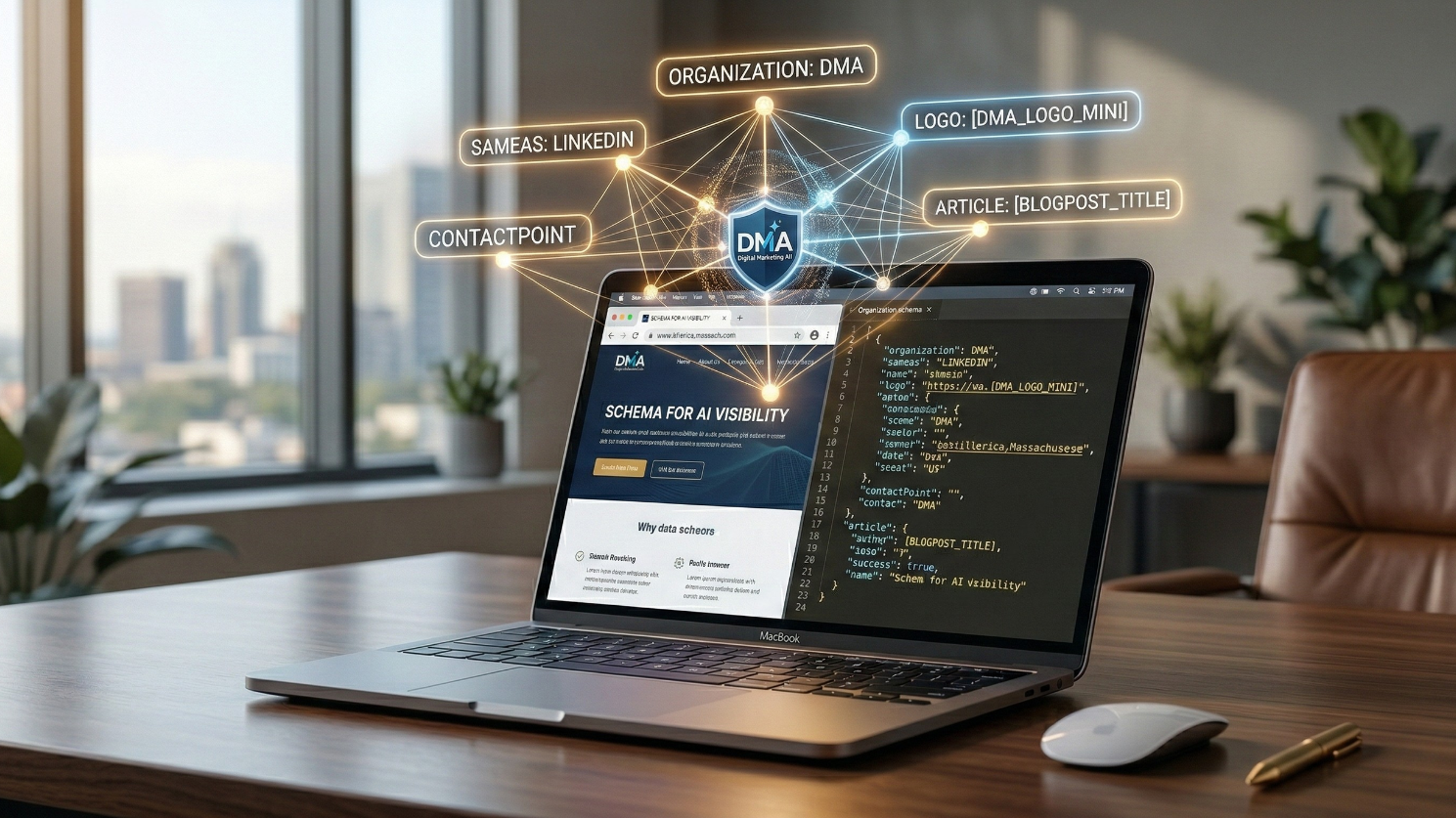 website schema to get found in AI