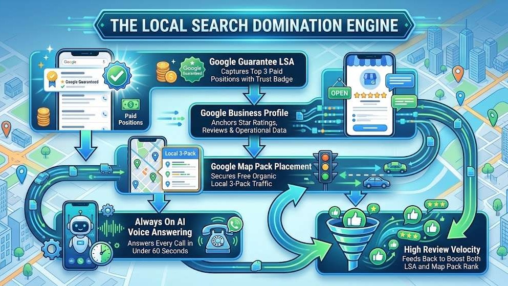 The local search domination engine