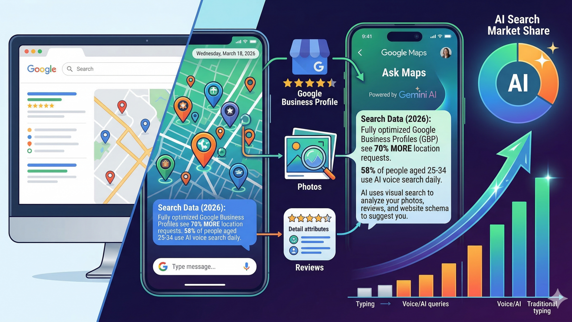 AI search market share