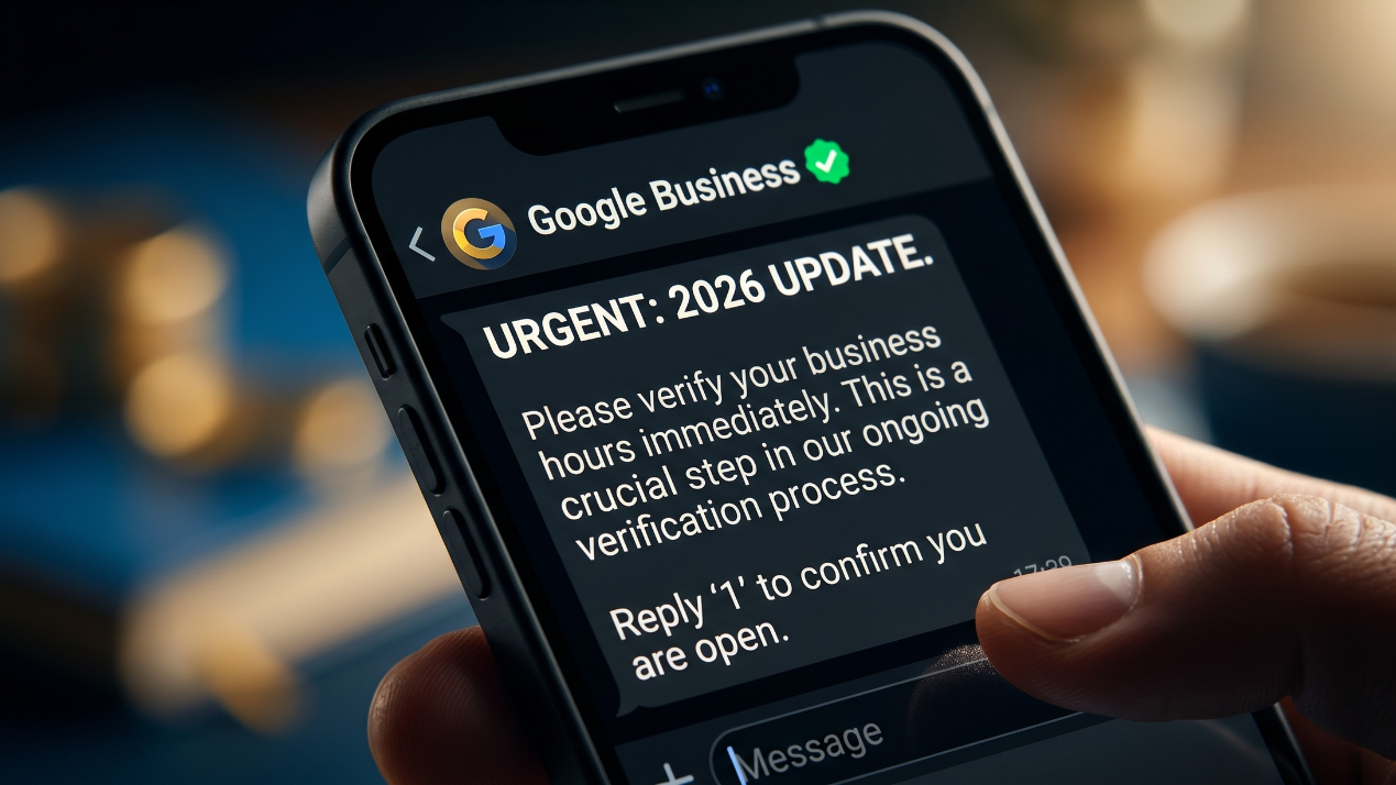 Official Google Business Profile WhatsApp verification message