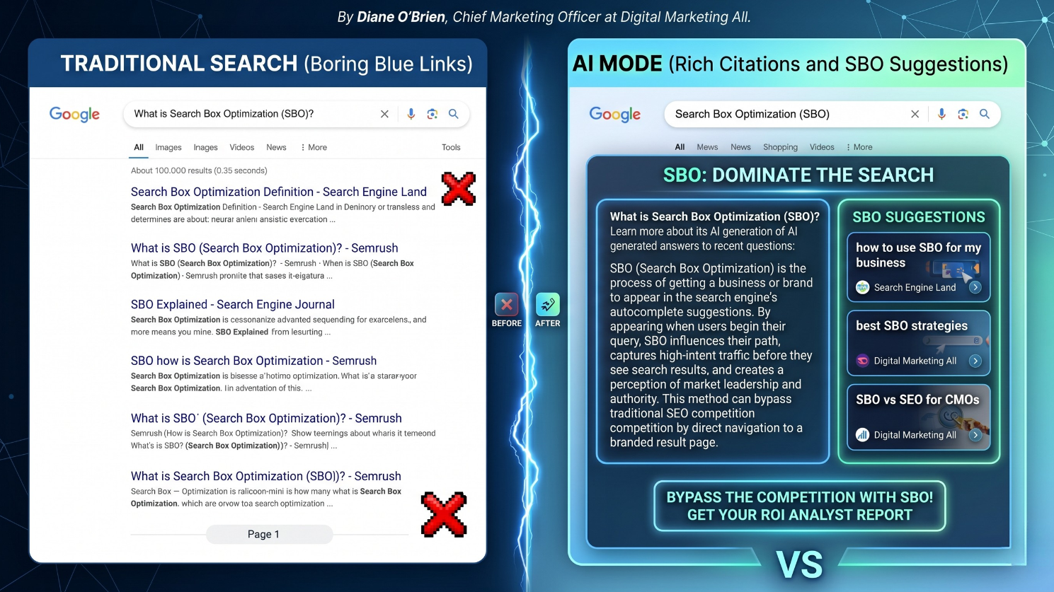 traditional search vs ai mode