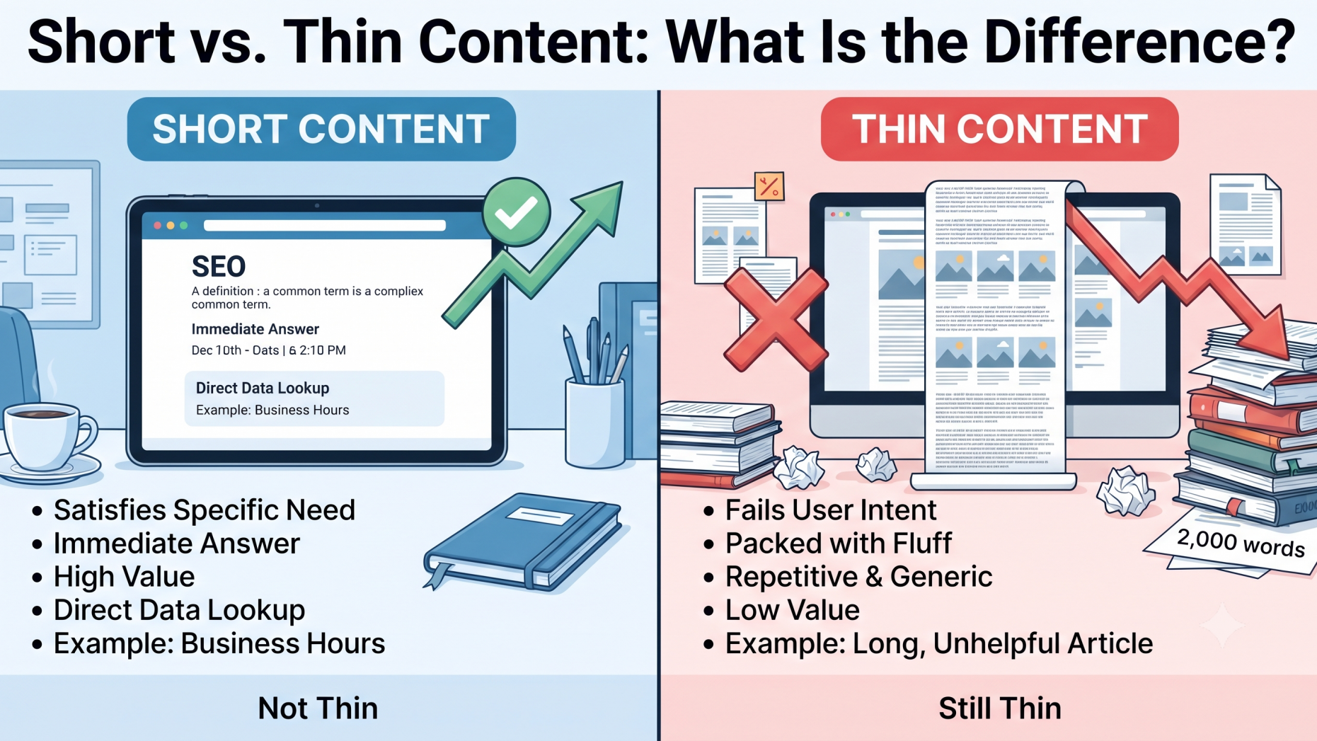 Short vs thin content