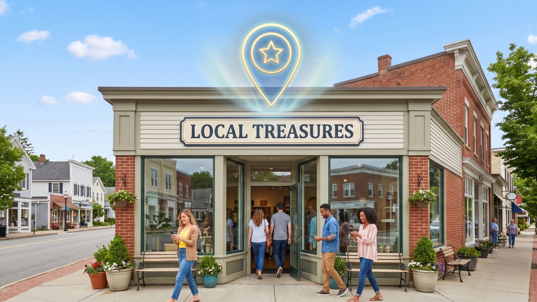 Local service business using local search ads