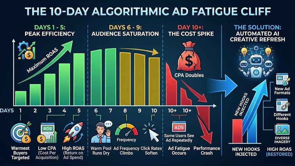 The 10 algorithmic ad fatigue cliff