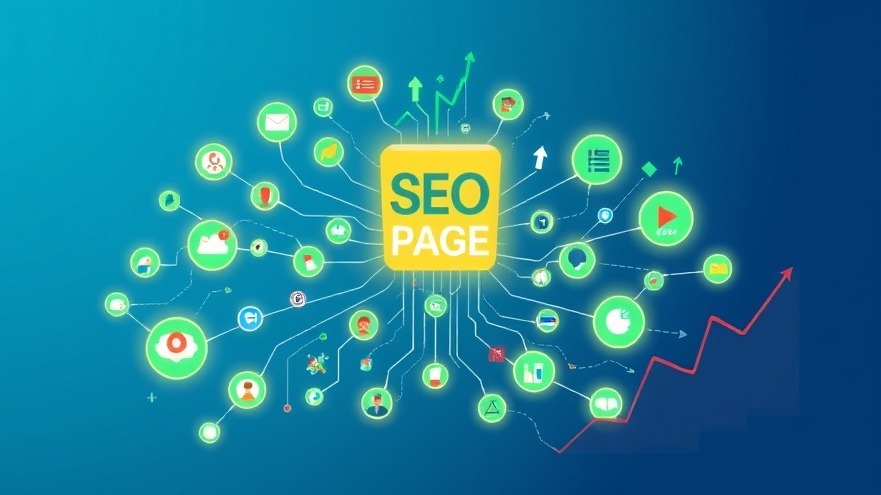 A vibrant digital illustration of a central glowing pillar page branching into connected cluster nodes like a neural network, with SEO icons and upward arrows showing traffic growth. Style: Modern infographic, clean lines, blue and green tones. Negative prompt: blurry edges, distorted text, cartoonish figures, red colors, low resolution.