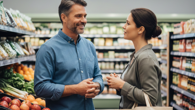 talking to people in the grocery store for ideas