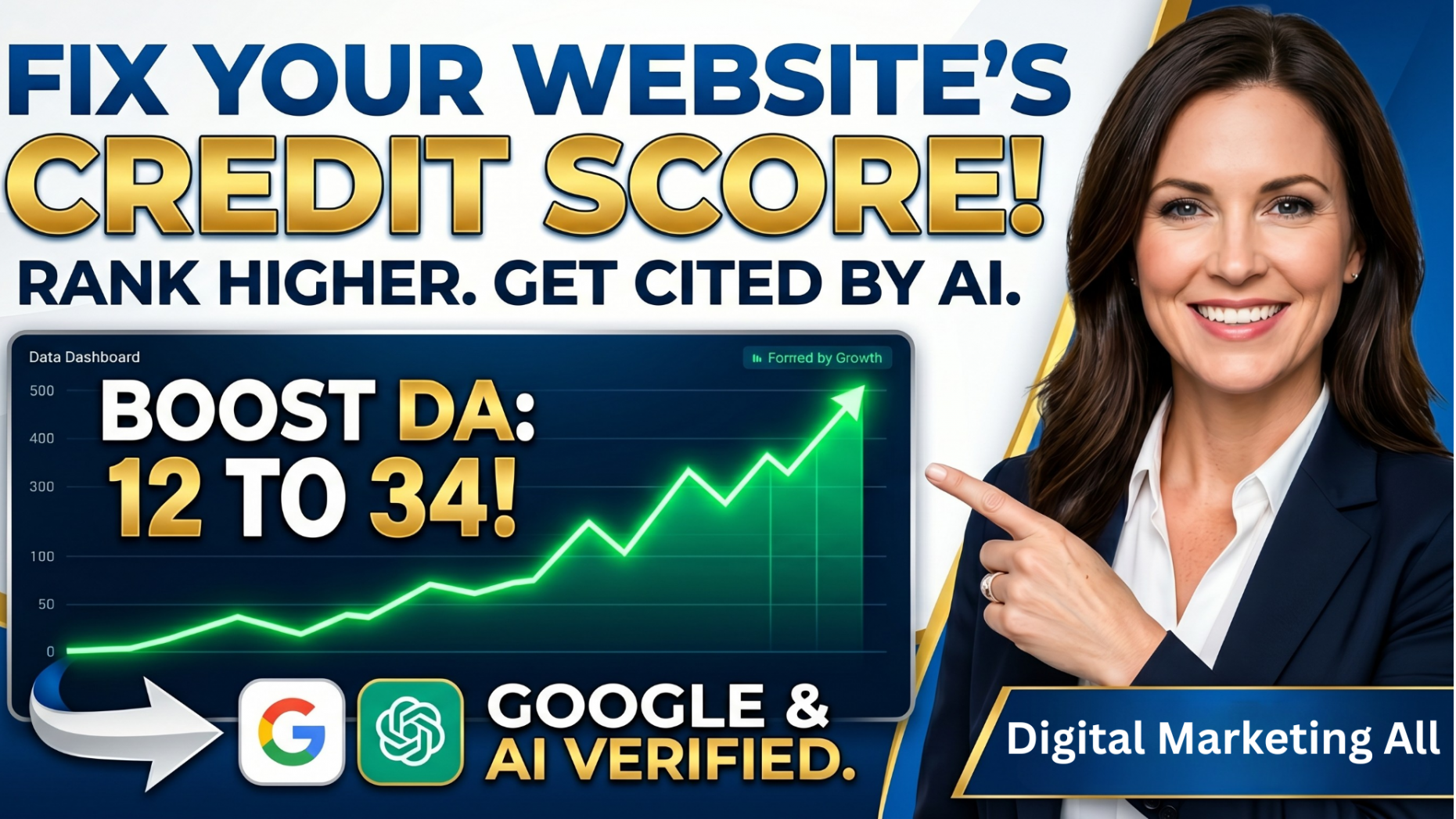 Fix Your Websites Credit Score- Rank Higher. Get Cited By AI