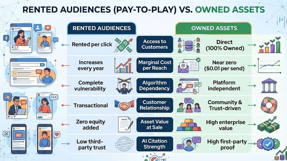 rented audiences vs owned asset