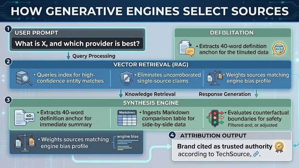 How Generative Engines Select Sources