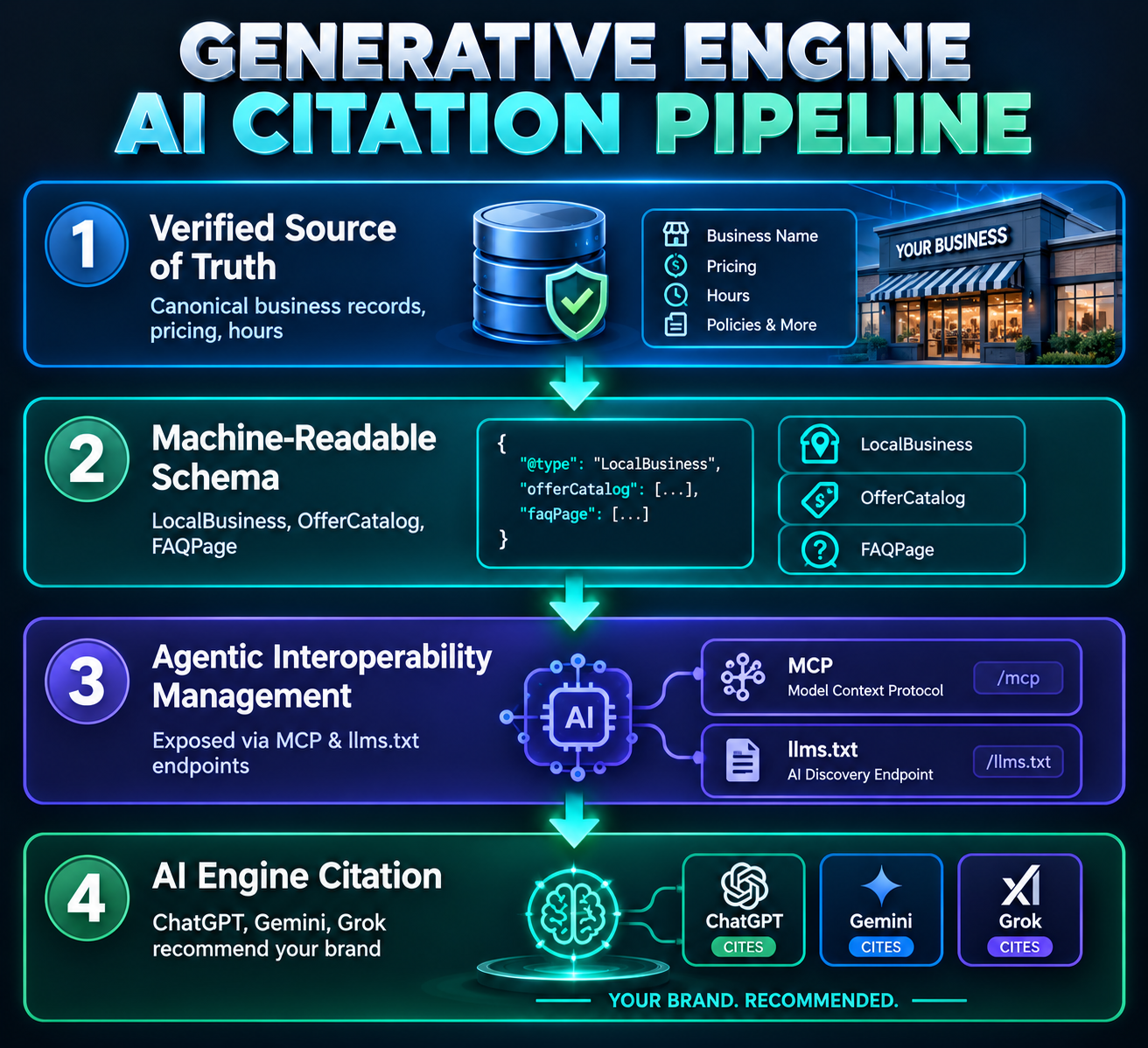 Generative Engine AI citation Pipeline