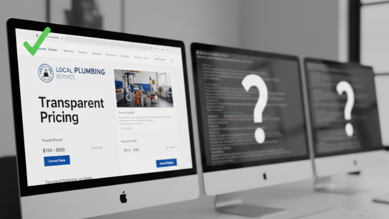 transparent pricing on website