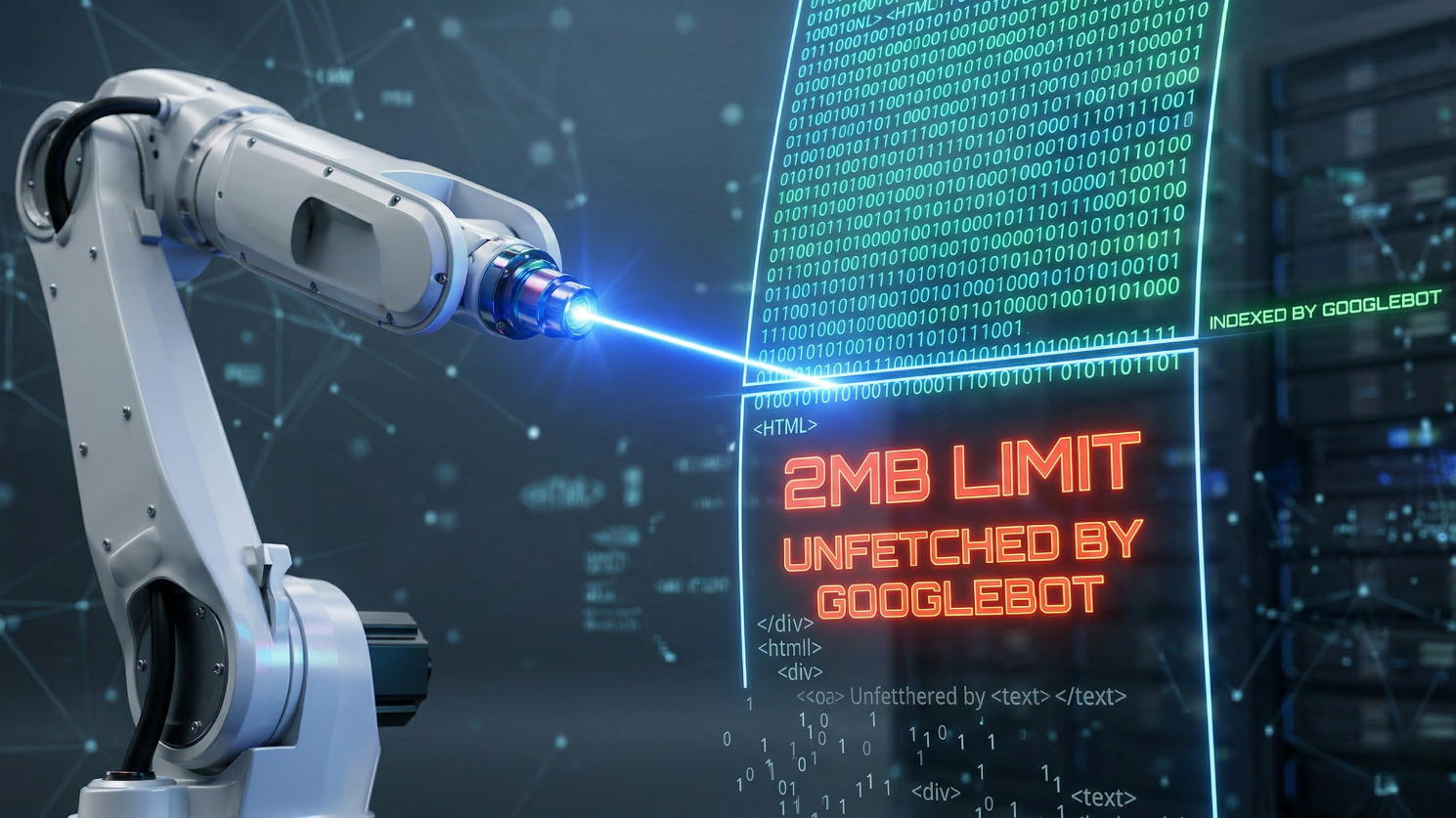 Googlebot 2MB Cutoff Illustration