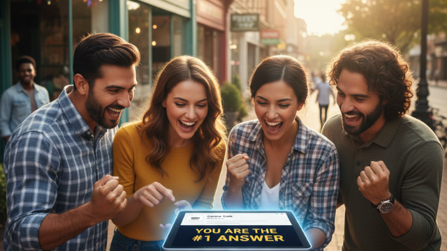 business being found 1st on AI search