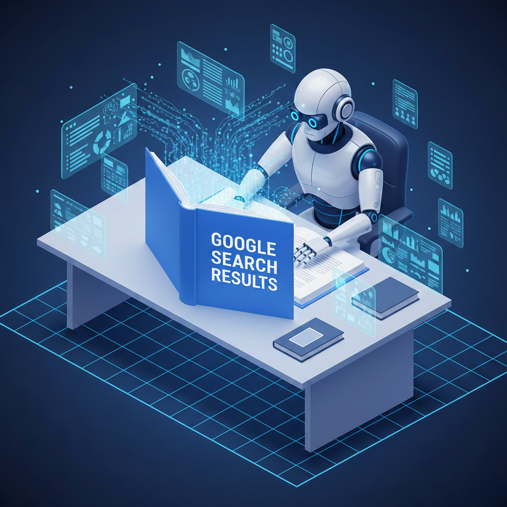 AI searches Google search results