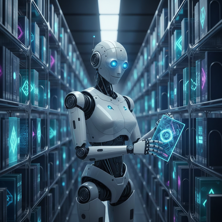 Ai looks at your information as if it was in a library