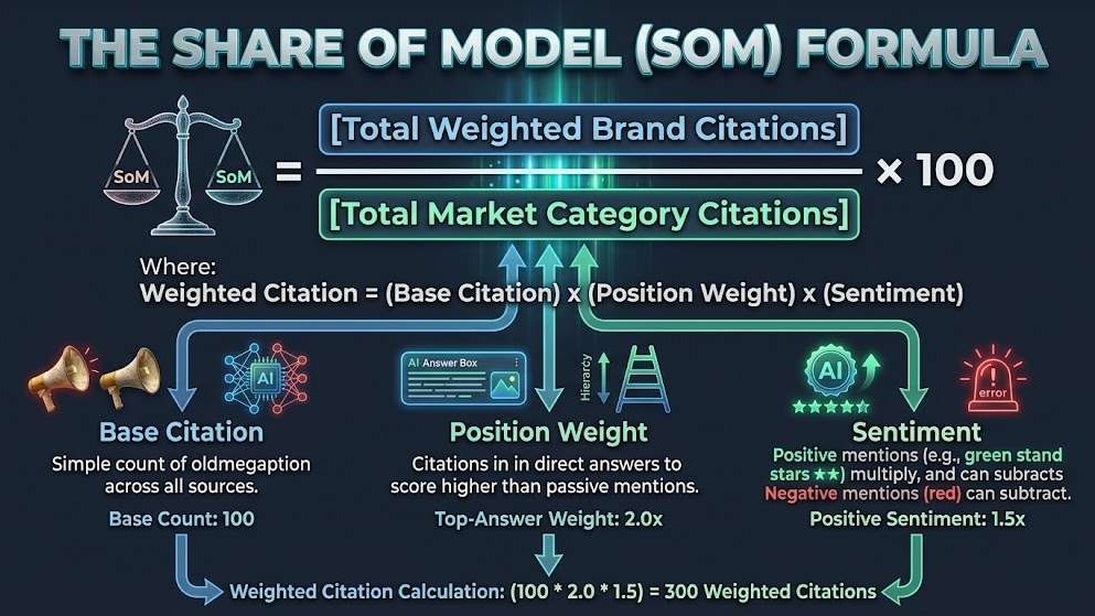 The share of model formula