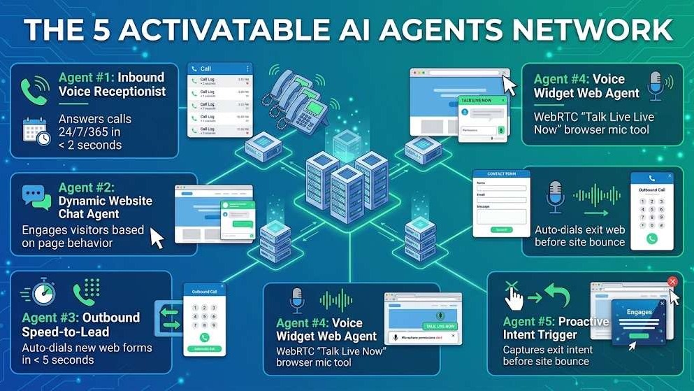 The 5 activatable ai agents network