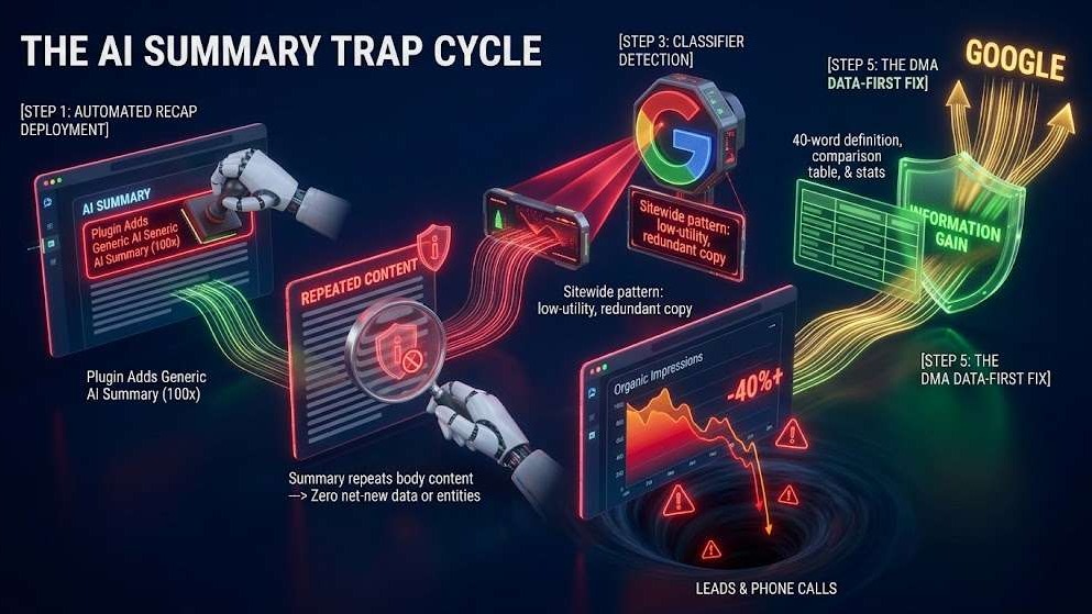 The AI Summary Trap Cycle