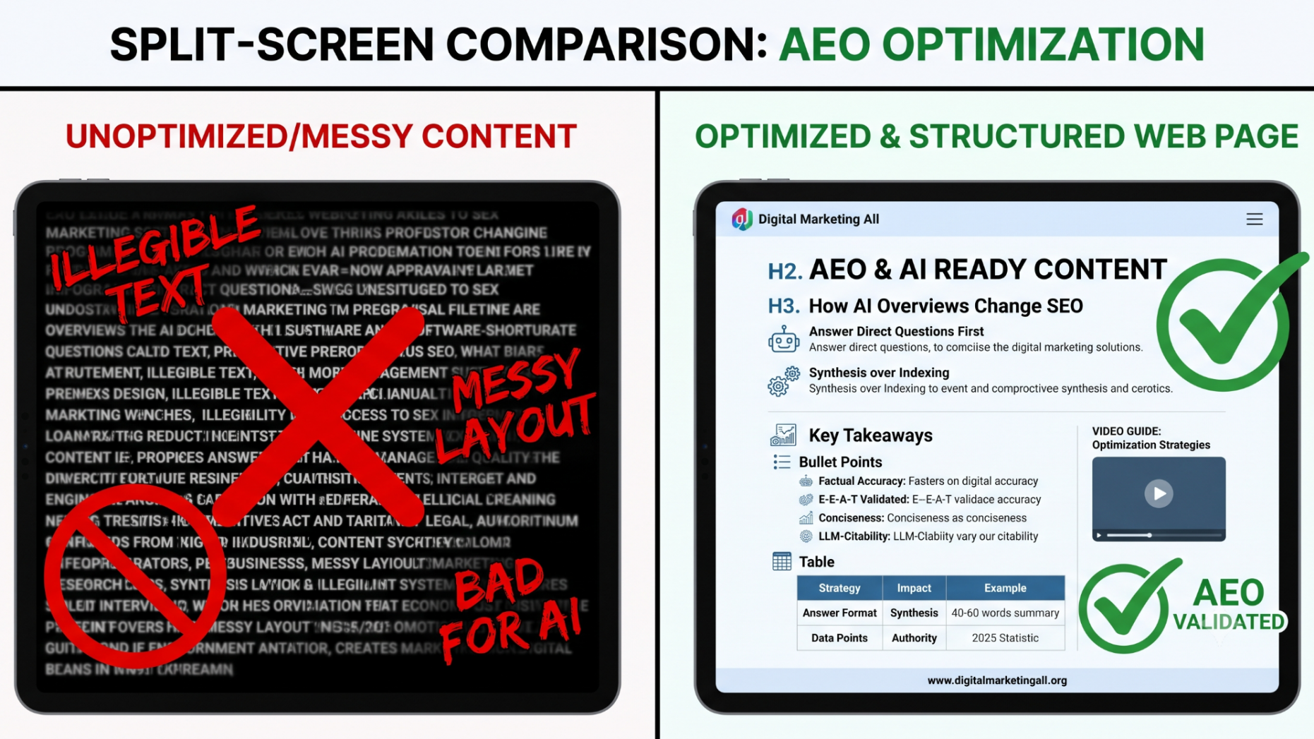 Formatting web content for AI bots versus old SEO.