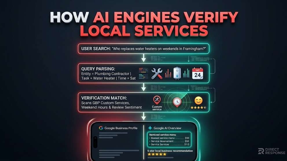 How AI engines verify local services