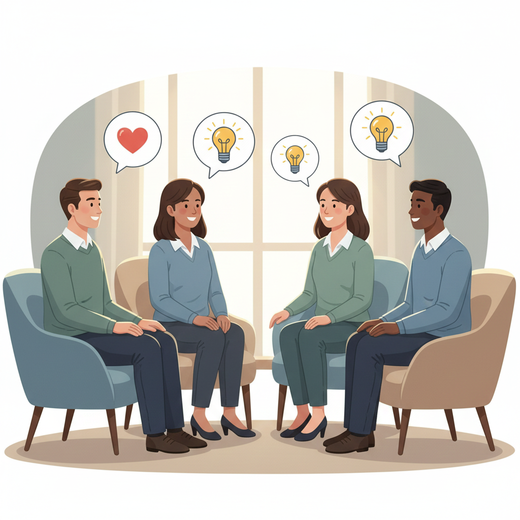 having a casual conversation online as if an in person social event