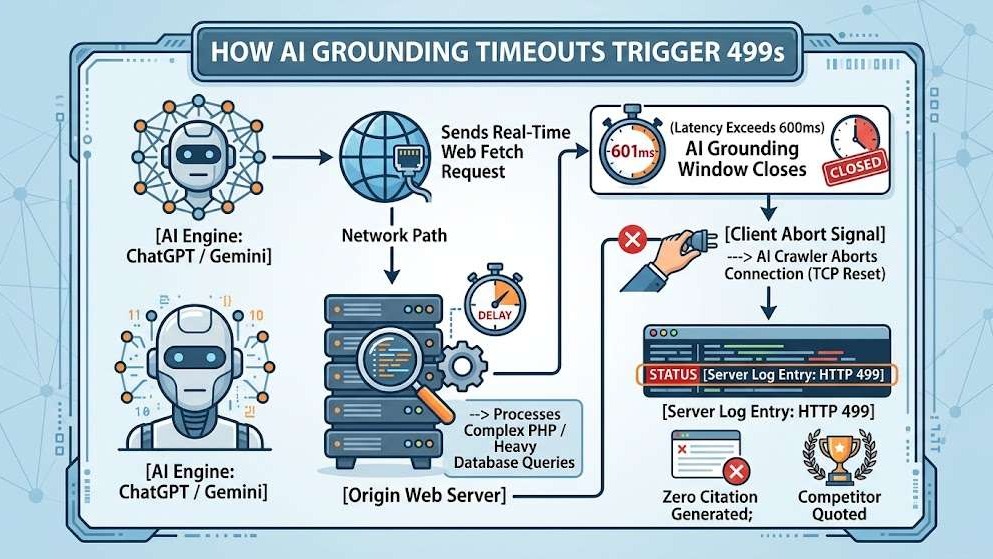 How AI Grounding Timeouts Trigger 499s