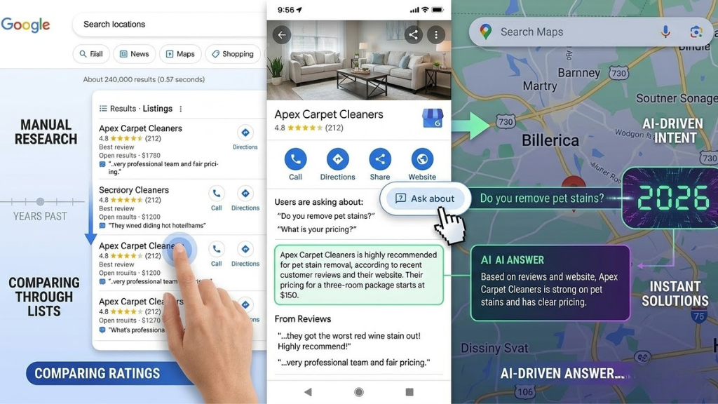 comparing old manual search to new ask about
