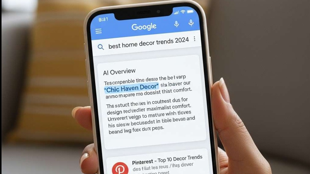 AI overview mentioning a brand