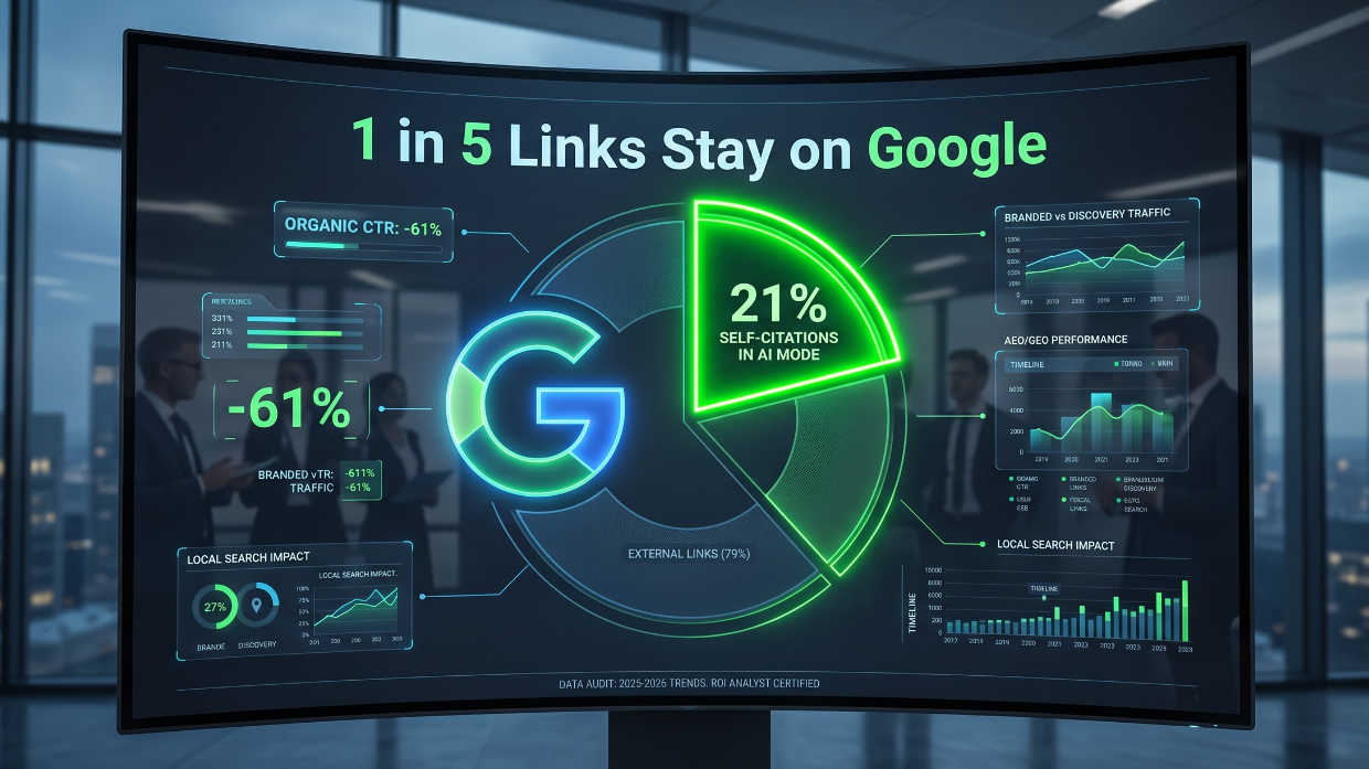 1 in 5 LInks Stay On Google