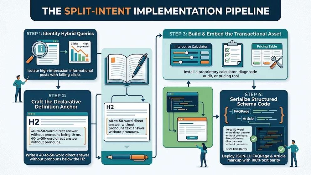 The split intent implementation pipeline
