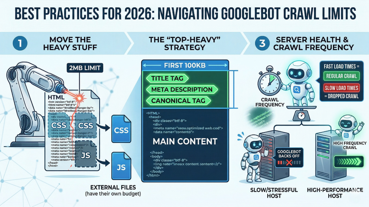 Best Practices 2026 - Googlebot crawl limits