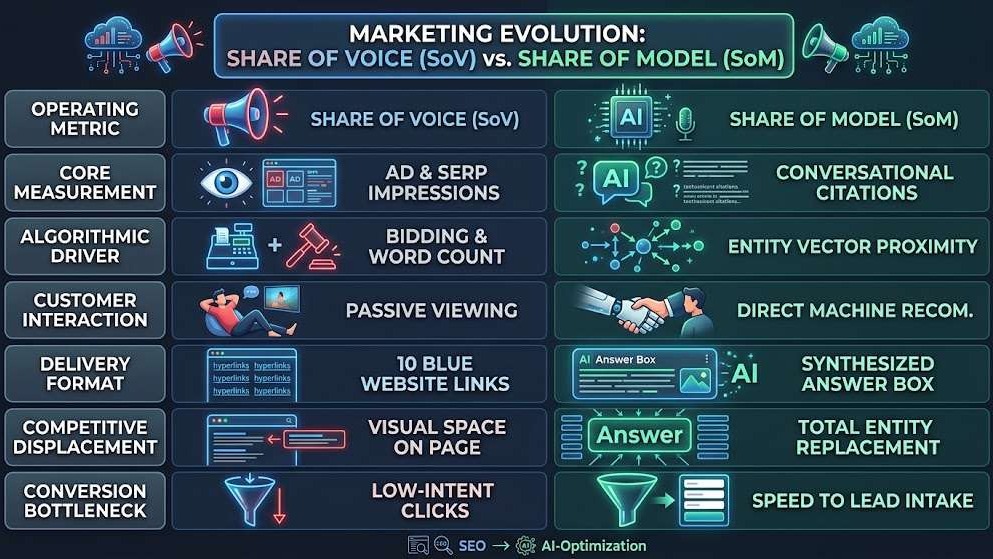 Share of voice vs share of model