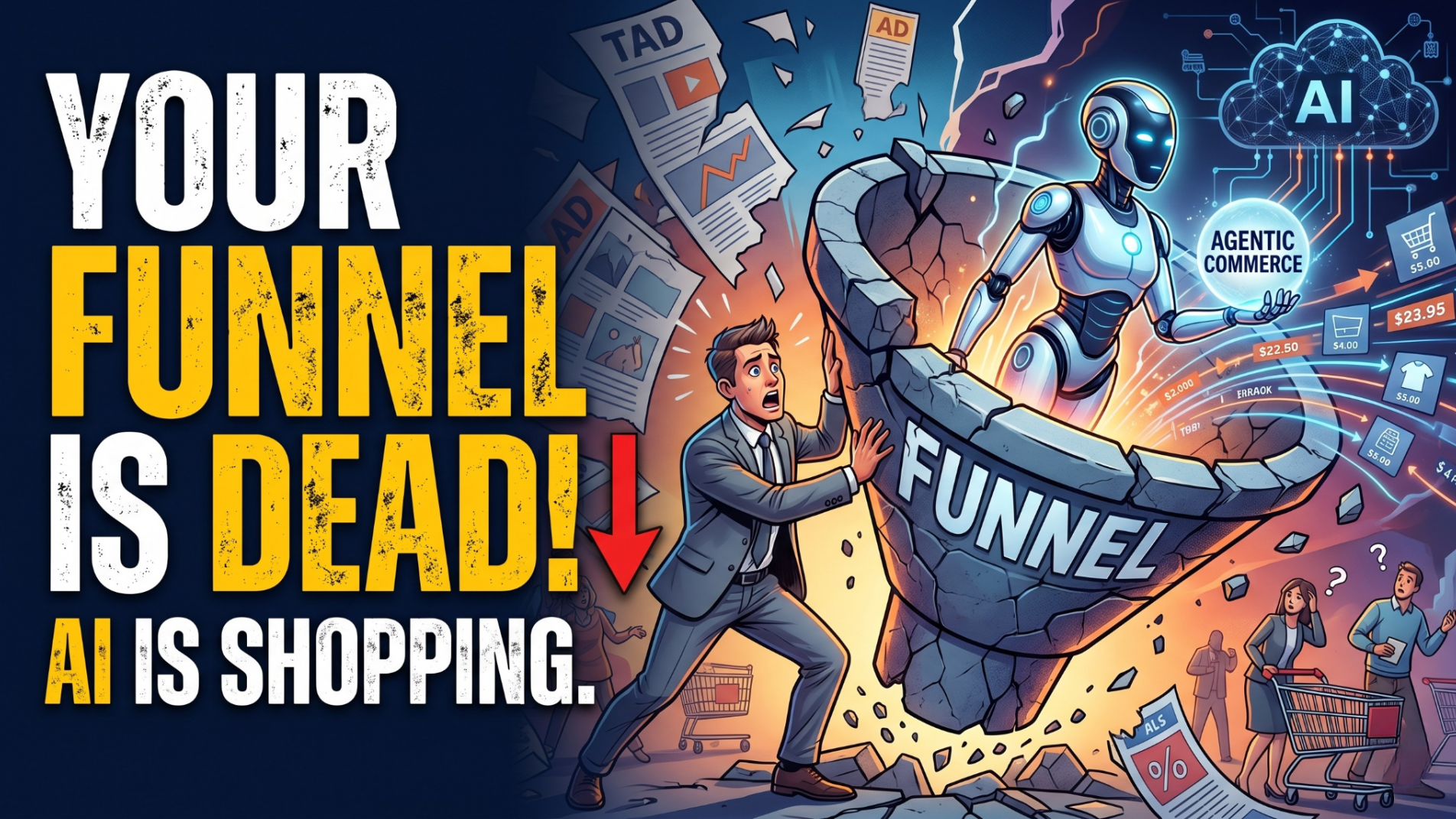 Your funnel is dead. AI is shopping.