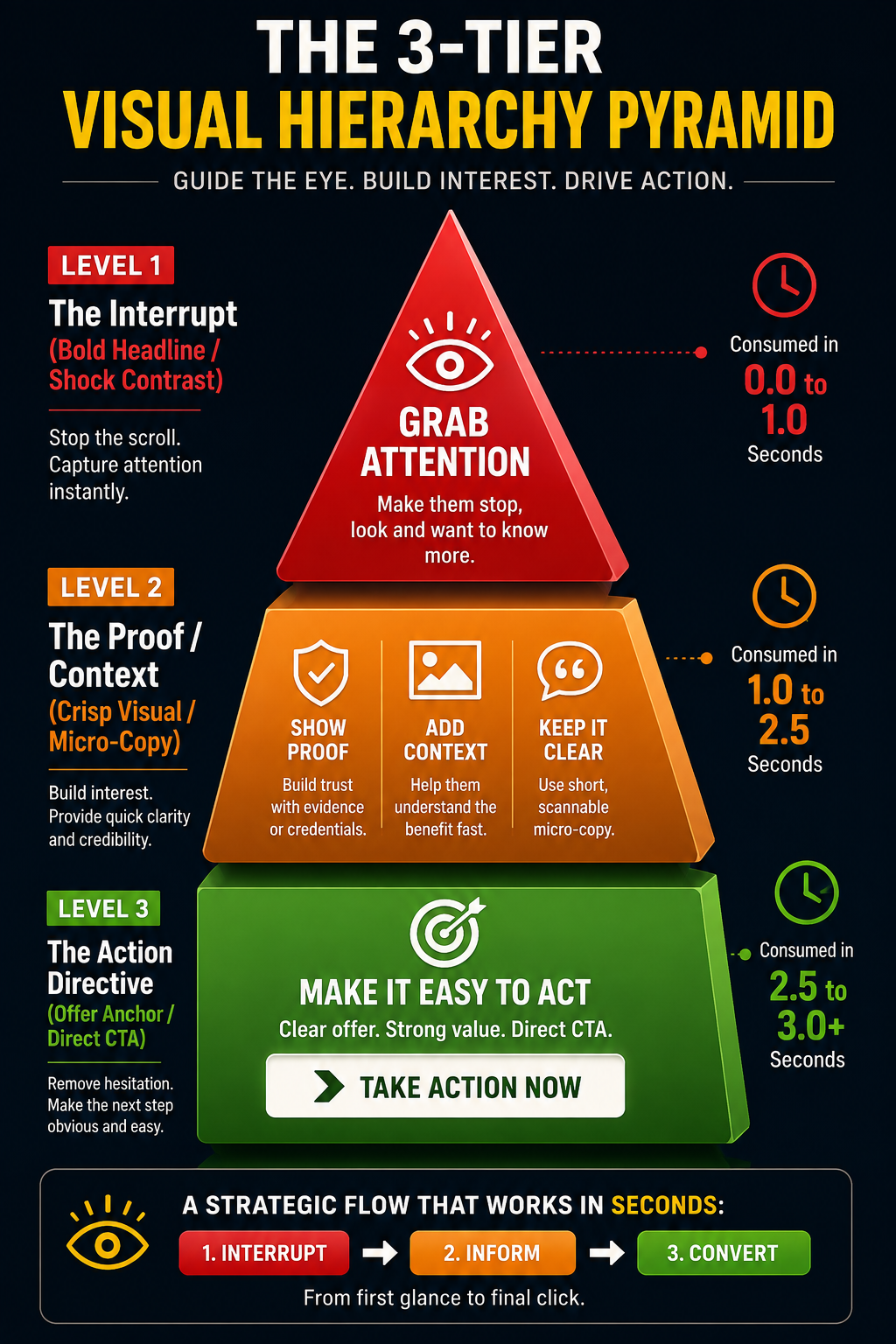The 3 Tier Visual Hierarchy Pyramid