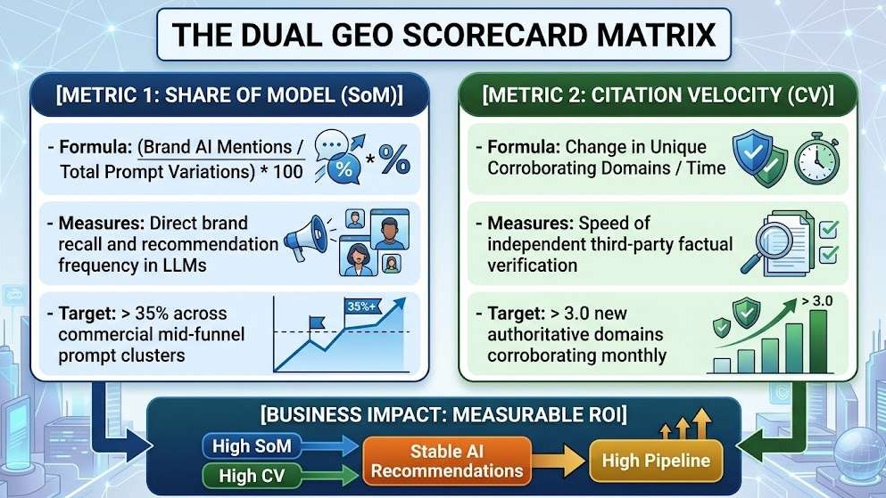 Duel GEO Scorecard matrix