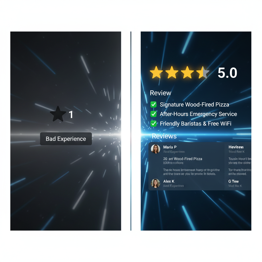 Good experience vs bad experience reviews