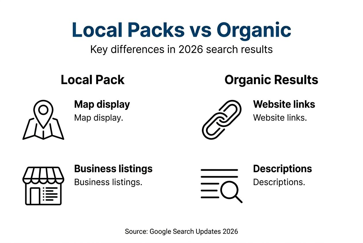 local pack vs organic